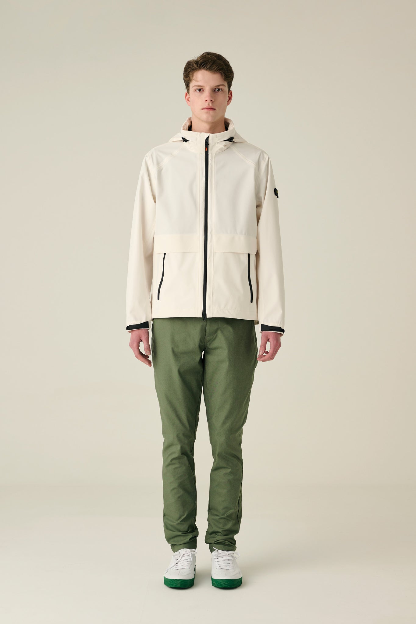 HYBRID Golf Rain Jacket - CREAM