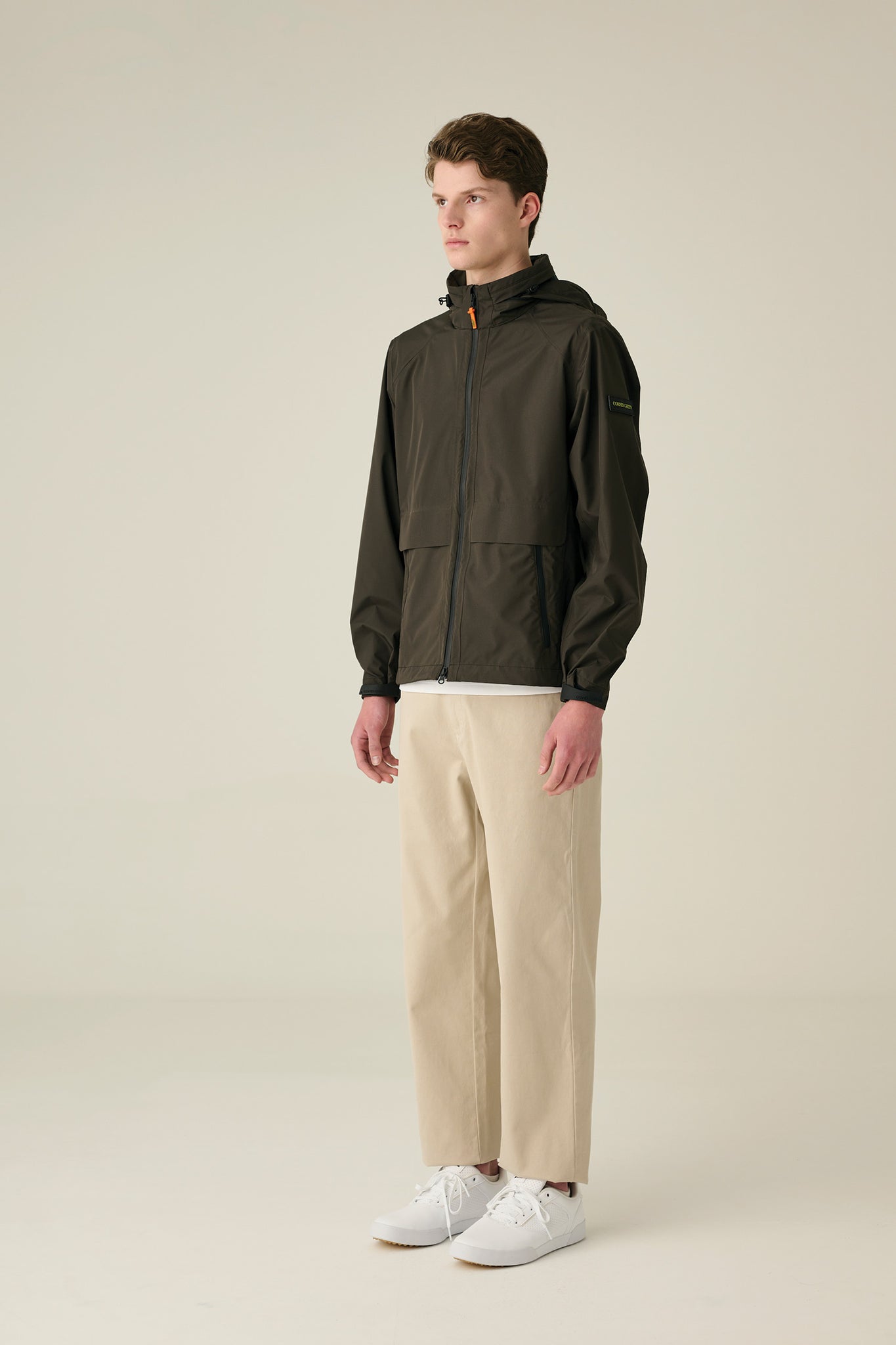 HYBRID Golf Rain Jacket - KHAKI