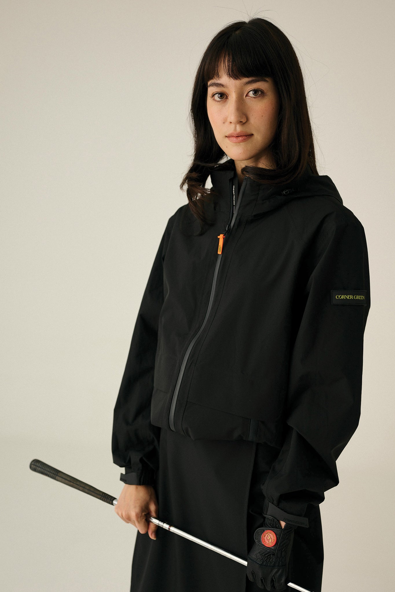 HYBRID Golf Rain Jacket - BLACK