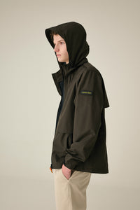 HYBRID Golf Rain Jacket - KHAKI