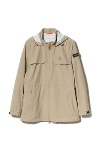 BIRDIE Womens Golf Rain Jacket - Beige CornerGreenGolf