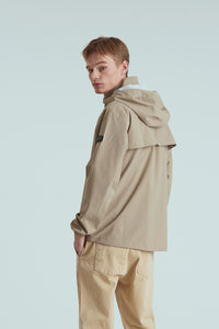 BIRDIE Mens Golf Rain Jacket - Beige