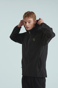 BIRDIE Mens Golf Rain Jacket - Black