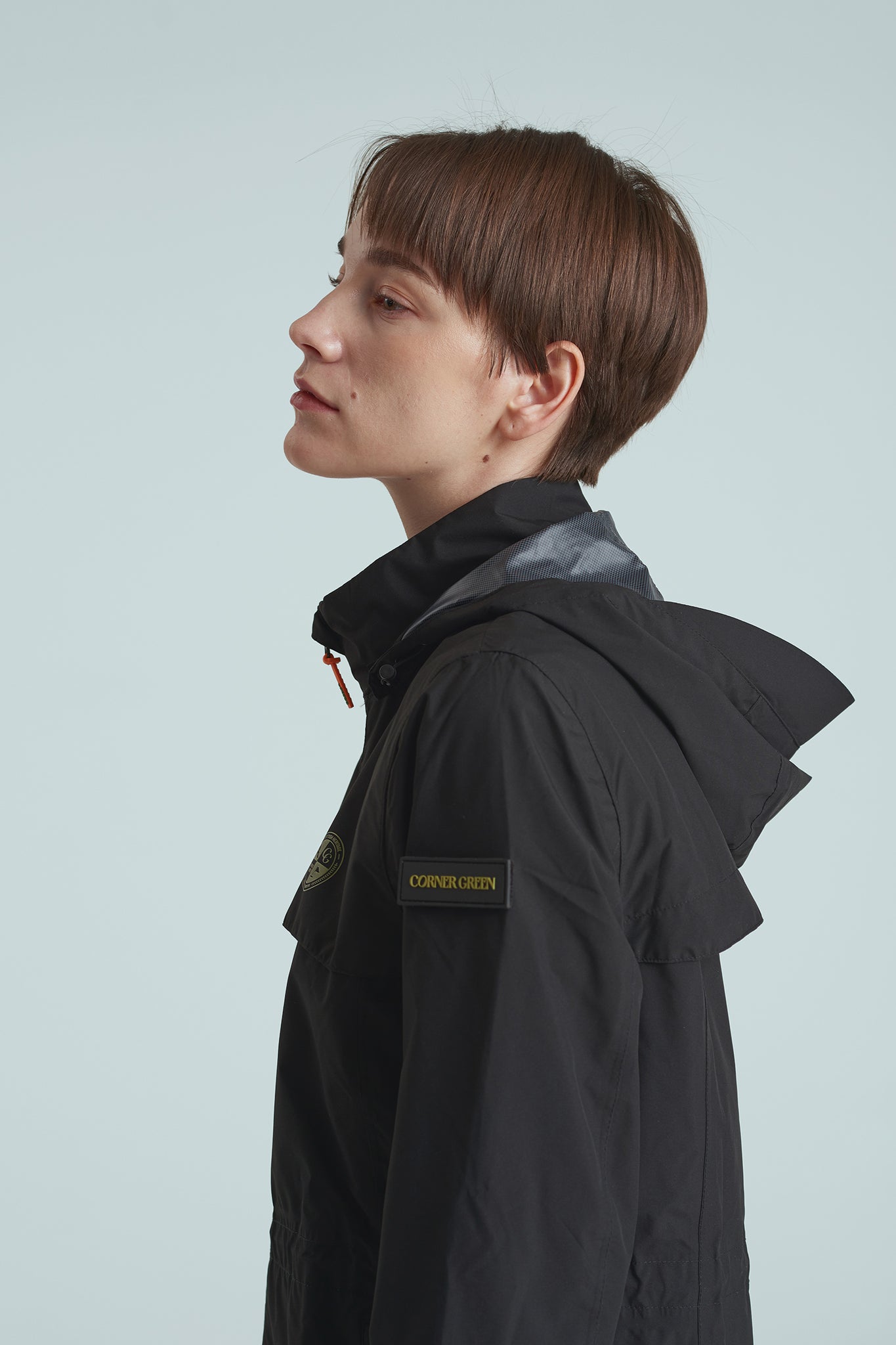 Hooded golf rain on sale jacket